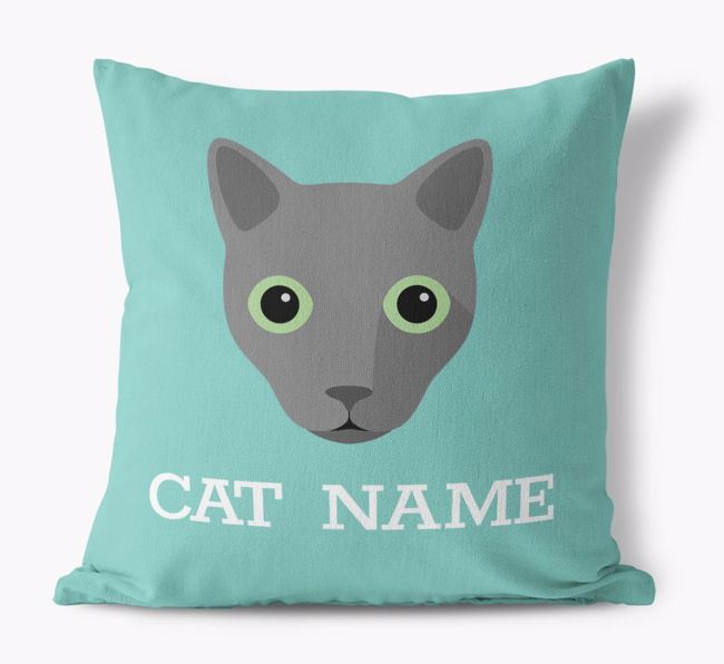{dogsName}'s Icon: Personalised {breedCommonName} Canvas Cushion 